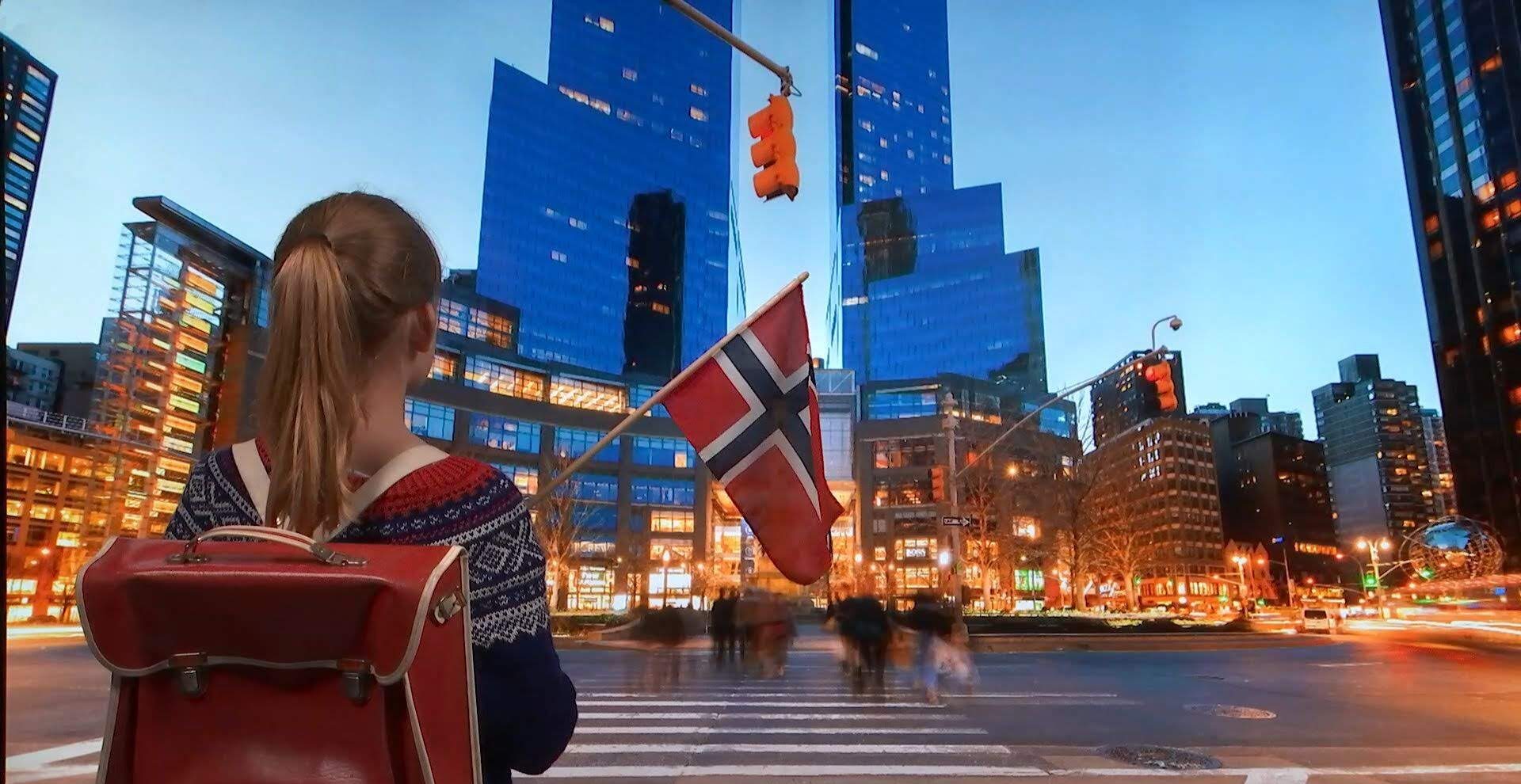 Norsk jente i storby