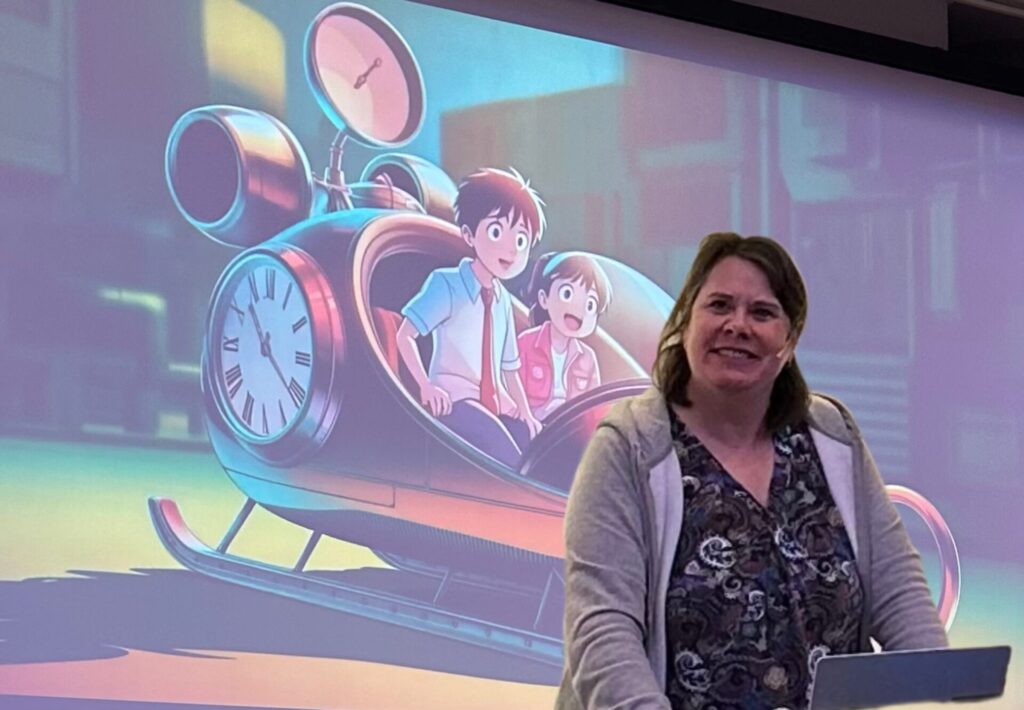 Camilla holder innlegg under NKUL i Trondheim