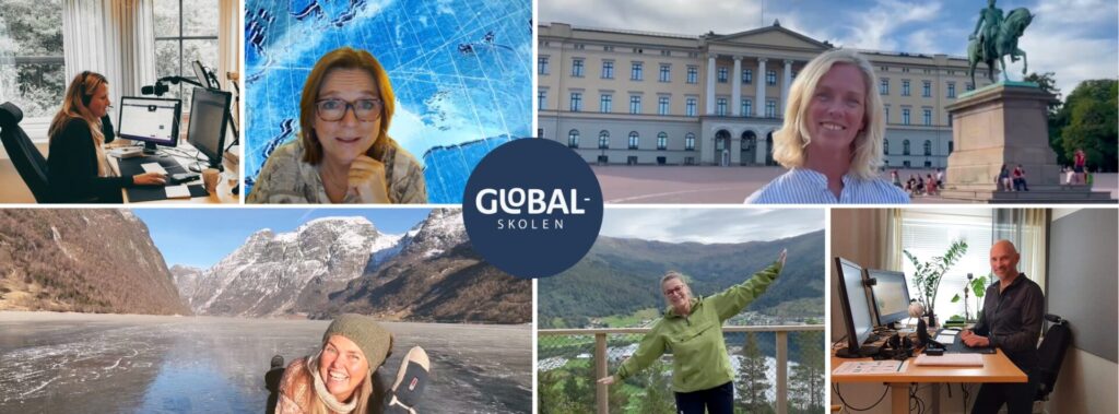 Lærerne i Globalskolen i jobbsituasjon.