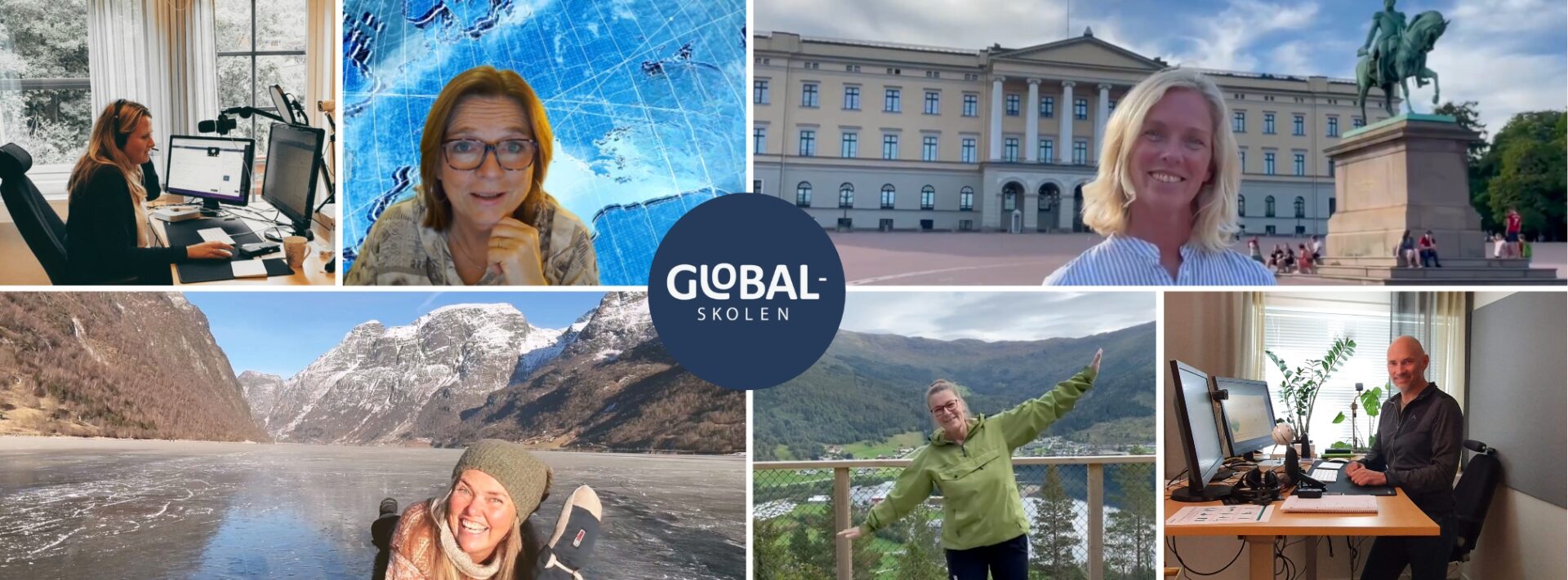 Lærerne i Globalskolen i jobbsituasjon.